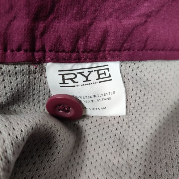 Rye by Hawker Rye mens straight leg flat front golf chino shorts red sz 34 x 10 - Picture 6 of 6